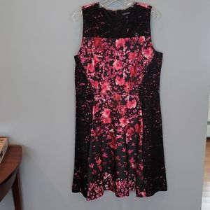 Roz & Ali sleeveless floral dress